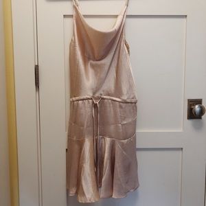 The Lia, Champagne Mini Dress - Saints + Secrets
